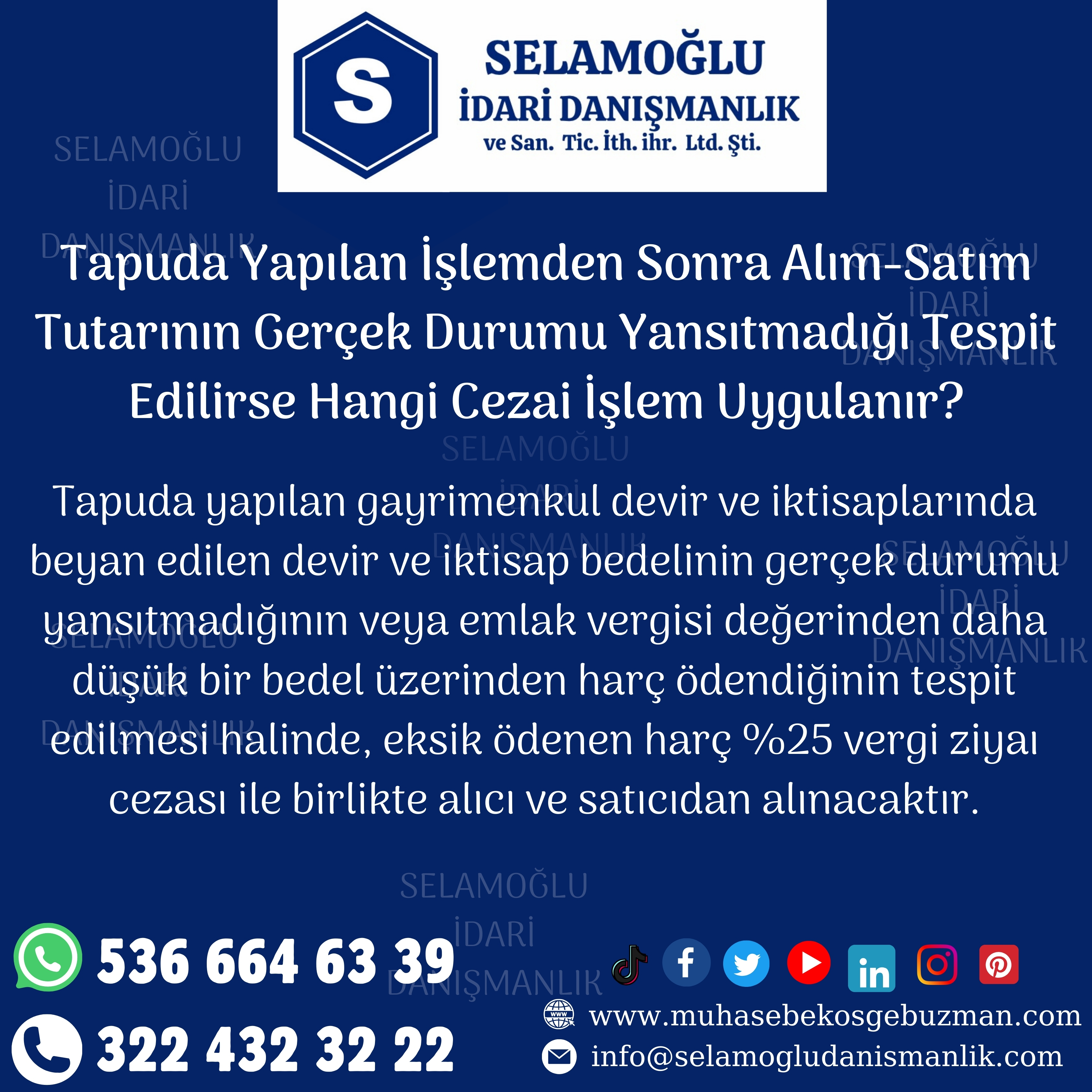 Tapuda Yapılan İşlemden Sonra Alım-Satım Tutarının Gerçek Durumu Yansıtmadığı Tespit Edilirse Hangi Cezai İşlem Uygulanır?