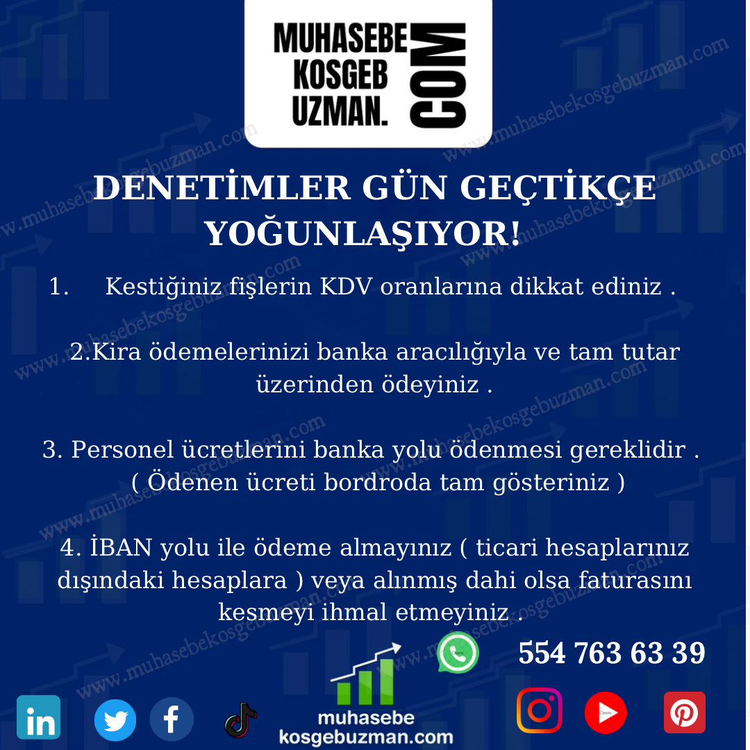 DENETİMLER GÜN GEÇTİKÇE YOĞUNLAŞIYOR !