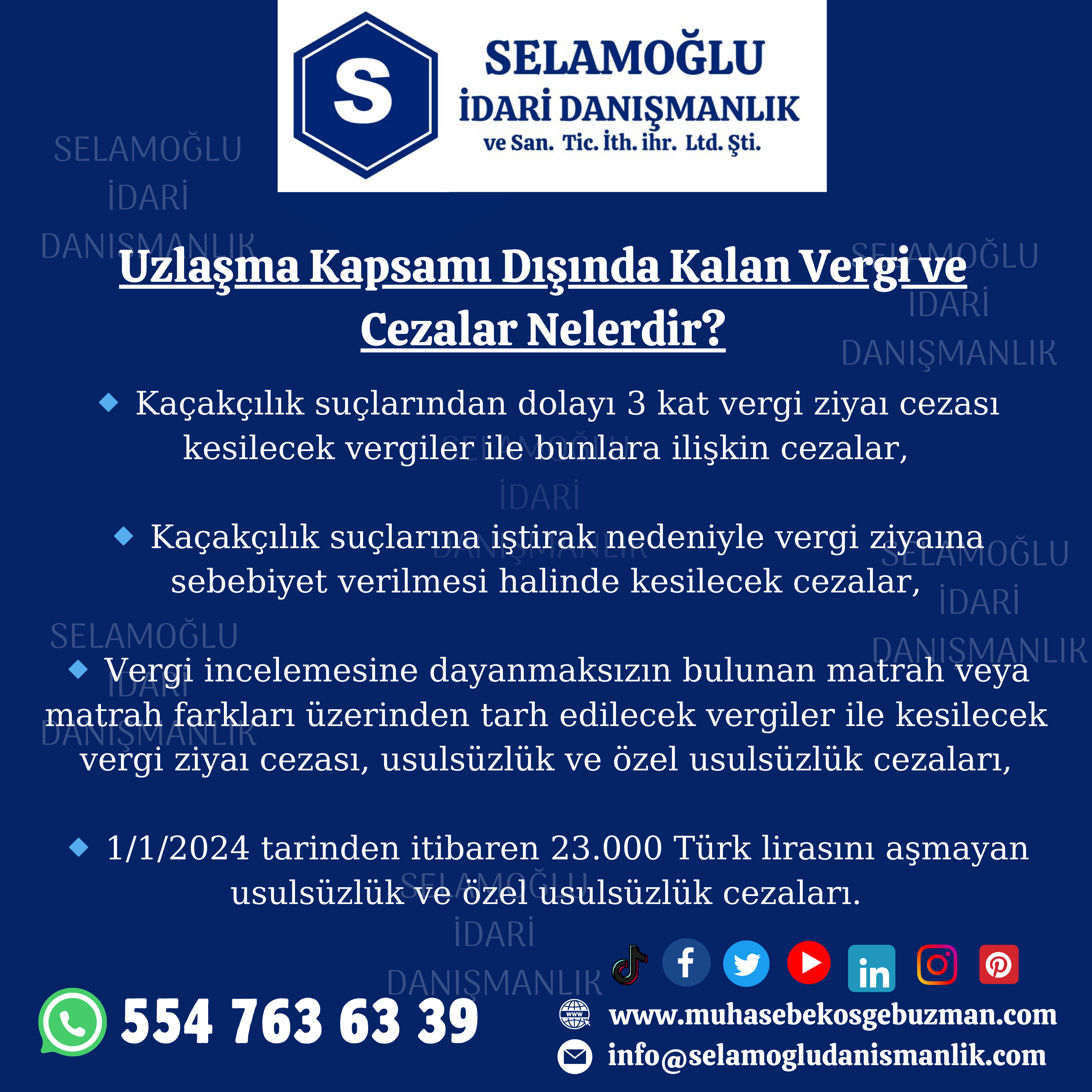 Uzlaşma Kapsamı Dışında Kalan Vergi ve Cezalar Nelerdir?