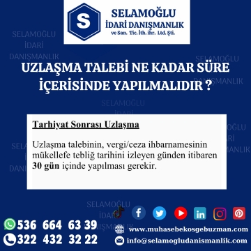 Uzlaşma Talebi Ne Kadar Süre İçerisinde Yapılmalıdır ?